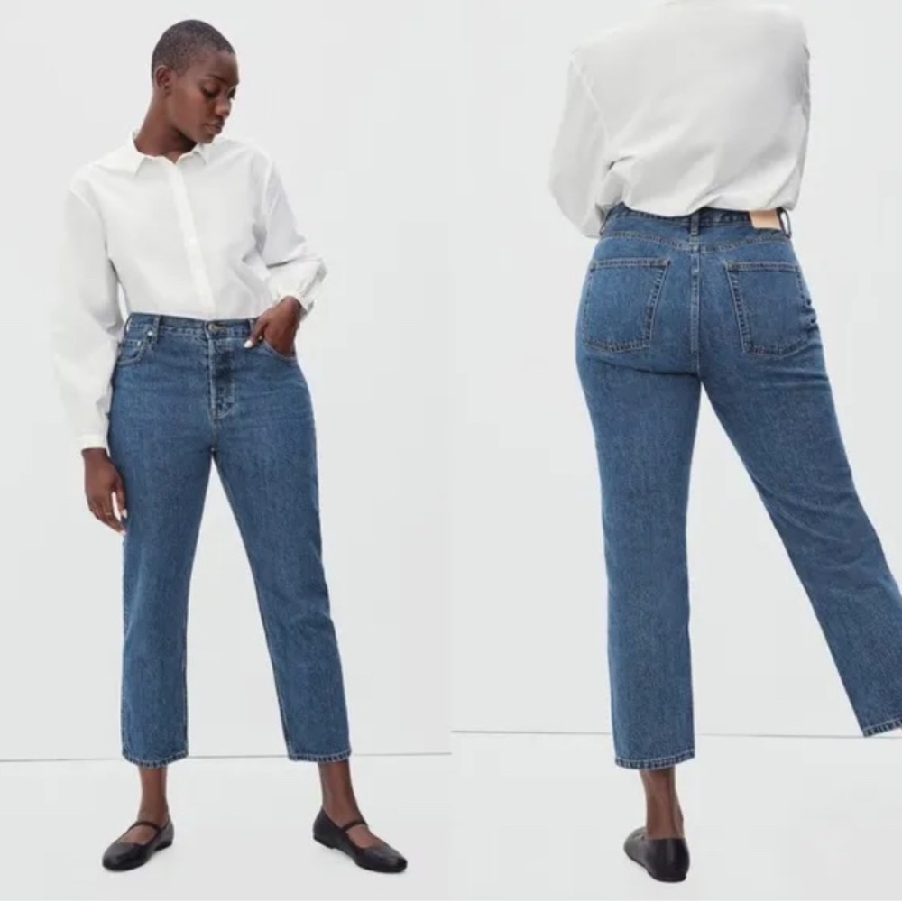 Everlane The Curvy 90s Cheeky Straight Jeans crop 🧵
